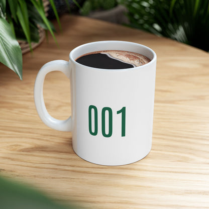 Ceramic Mug - Squidgame Logo with Number 001