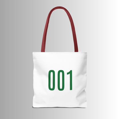 Squidgame Logo Tote Bag with Number 001