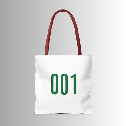 Squidgame Logo Tote Bag with Number 001