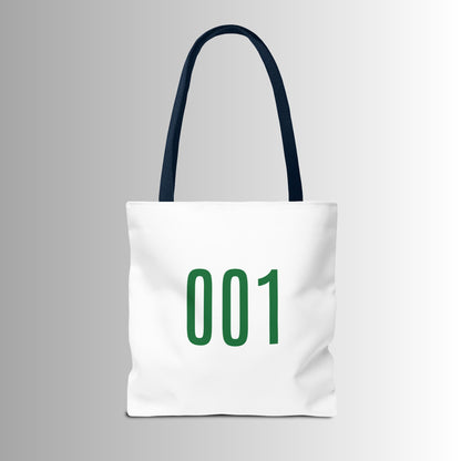 Squidgame Logo Tote Bag with Number 001