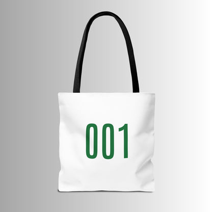 Squidgame Logo Tote Bag with Number 001