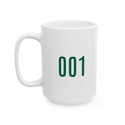 Ceramic Mug - Squidgame Logo with Number 001